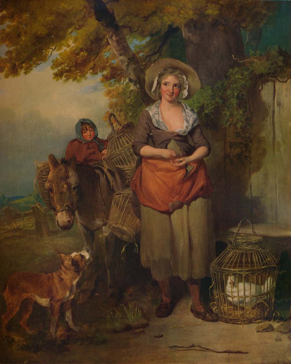 Návrat z trhu, 1786, 1938 od Francis Wheatley