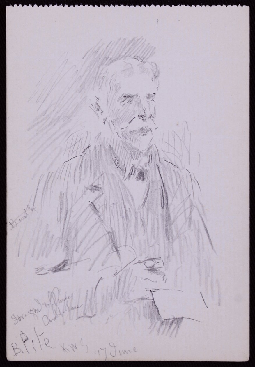 Portrét A Beresford Pite od Francis Wilfred Lawson