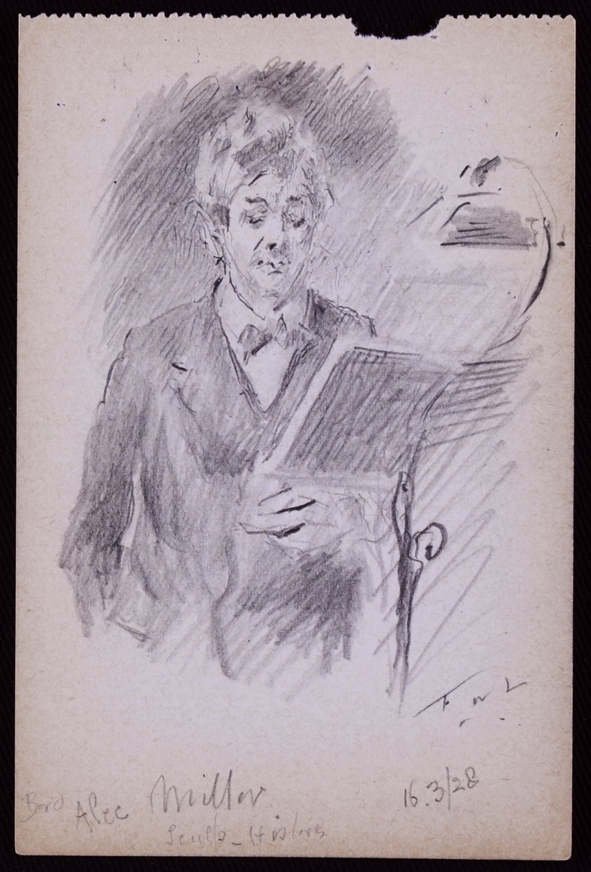 Portrét Aleca Millera od Francis Wilfred Lawson