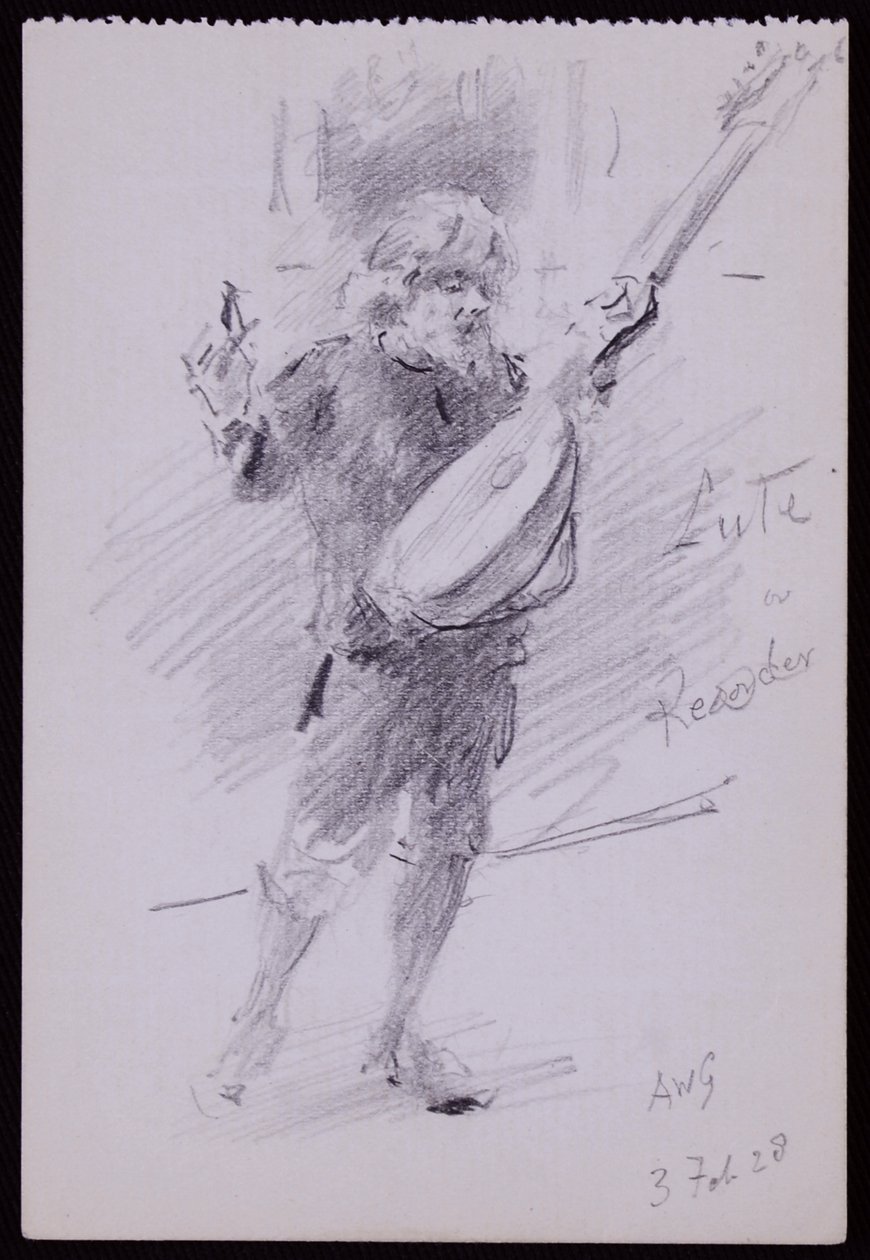 Portrét Arnolda Dolmetsche od Francis Wilfred Lawson