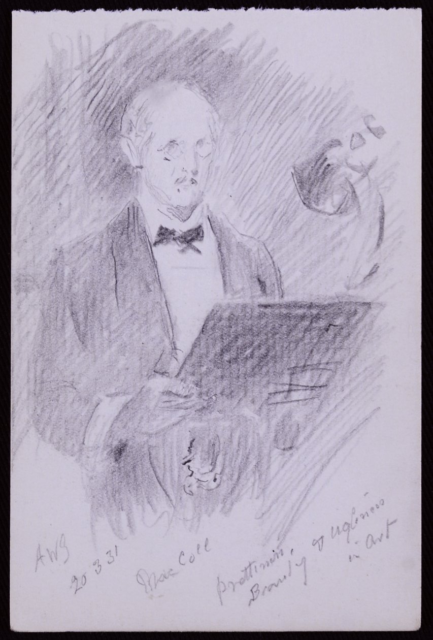 Portrét DS MacColl od Francis Wilfred Lawson
