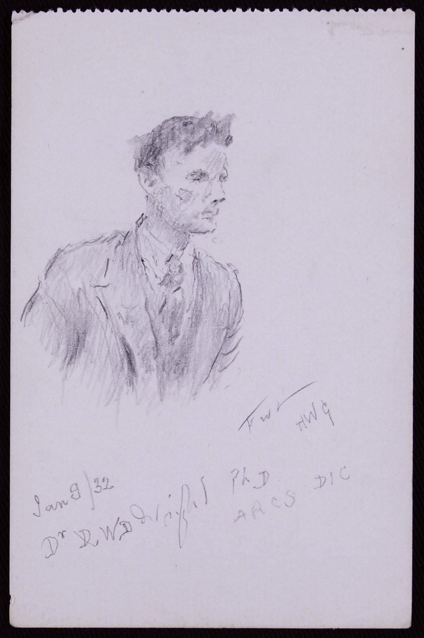 Portrét Dr.DWD Wrighta od Francis Wilfred Lawson