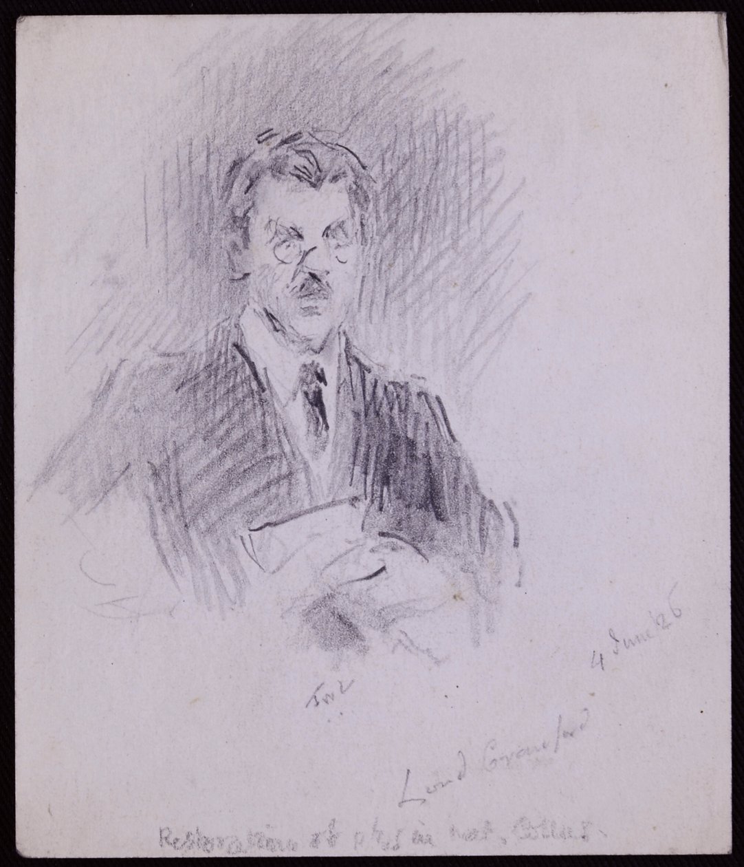 Portrét hraběte z Crawford a Balcarres od Francis Wilfred Lawson