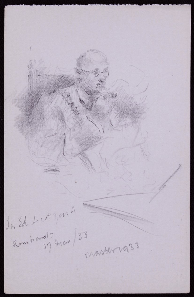 Portrét Edwina Lutyense od Francis Wilfred Lawson