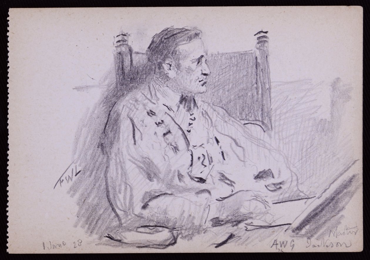 Portrét Ernesta Jacksona od Francis Wilfred Lawson