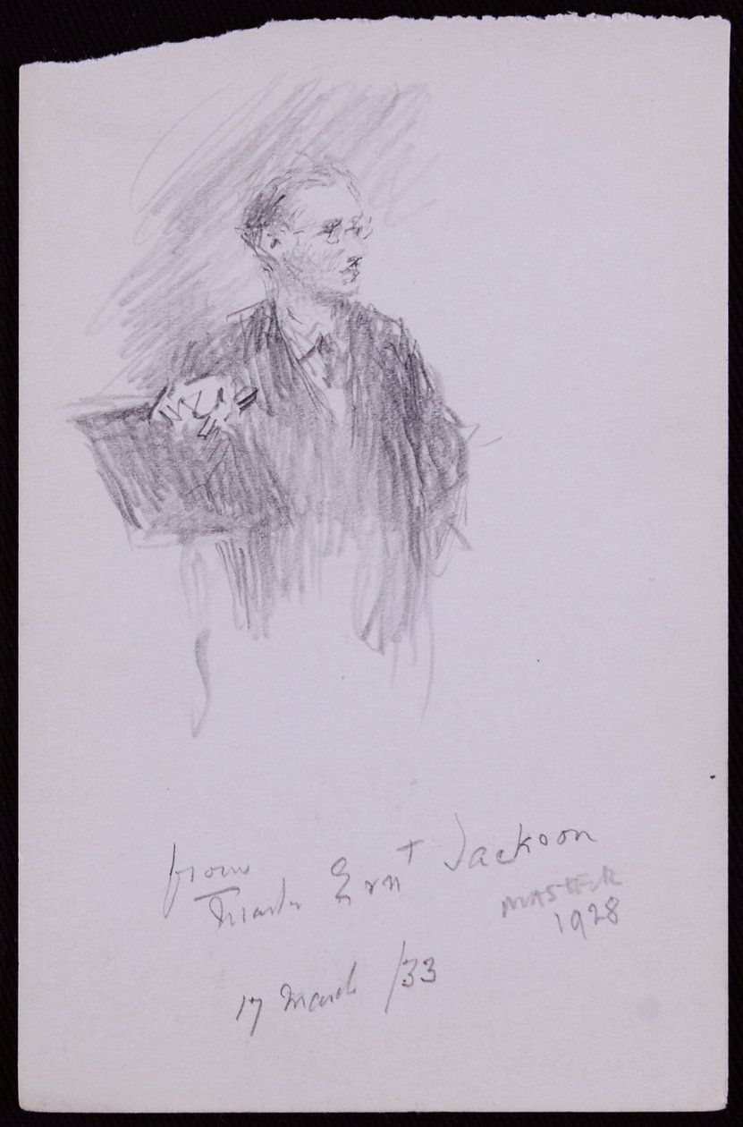 Portrét Ernesta Jacksona od Francis Wilfred Lawson