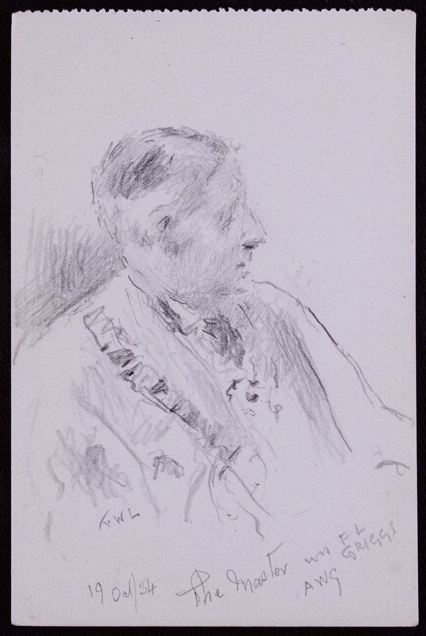 Portrét FL Griggse od Francis Wilfred Lawson