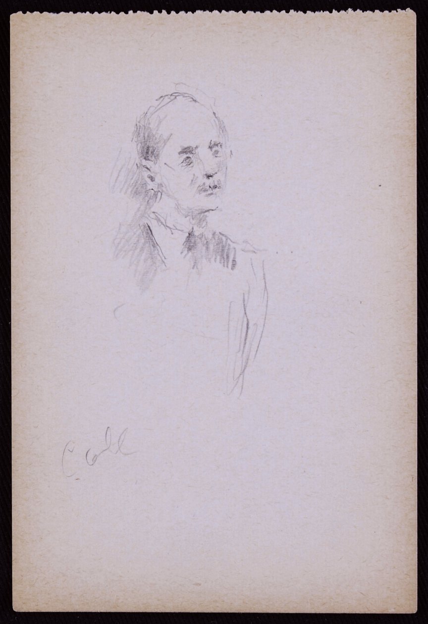 Portrét Geralda Cobba, kolem roku 1930 (tužka na papíře) od Francis Wilfred Lawson