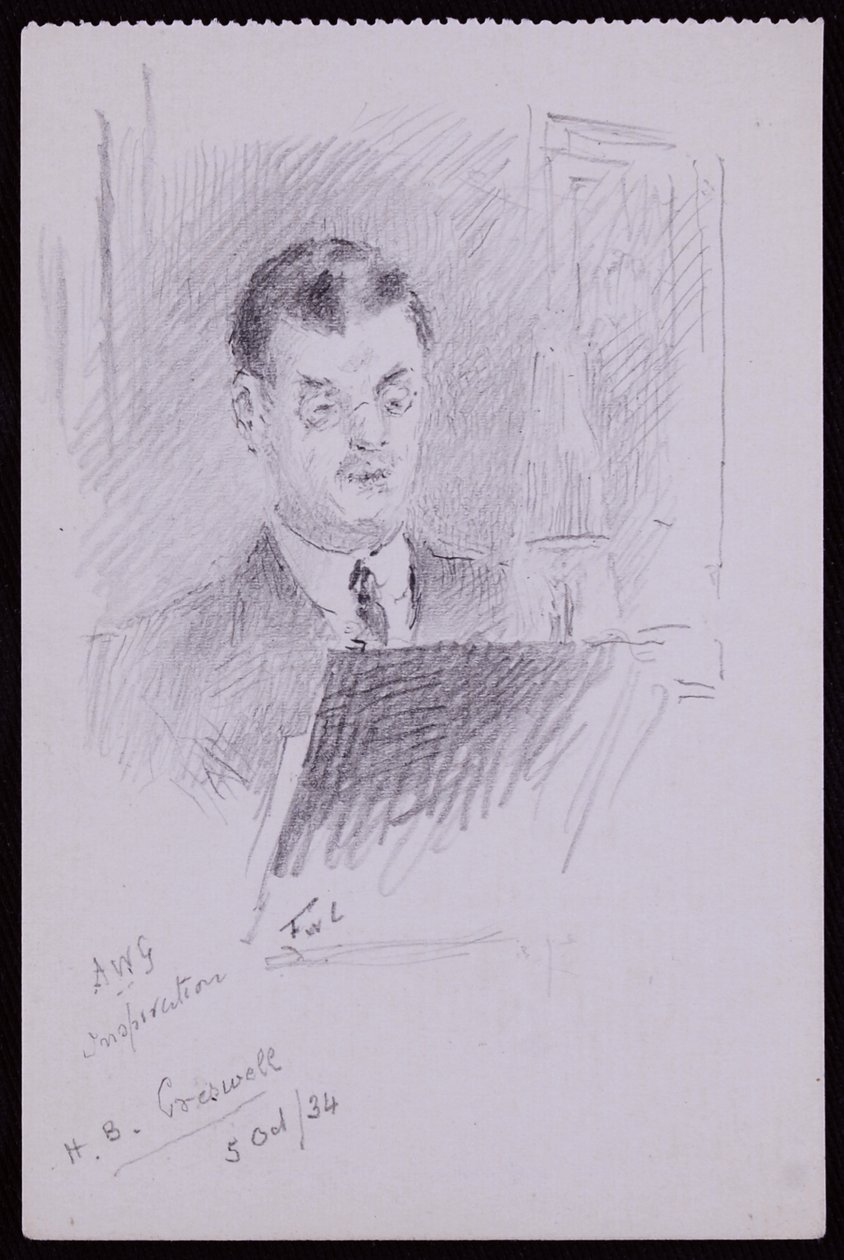 Portrét HB Cresswella od Francis Wilfred Lawson