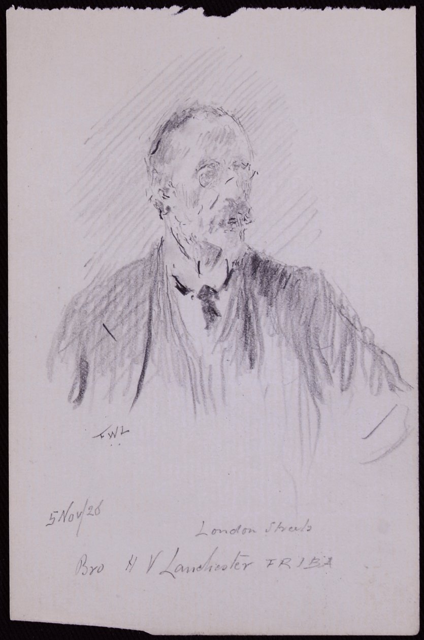 Portrét HV Lanchester od Francis Wilfred Lawson
