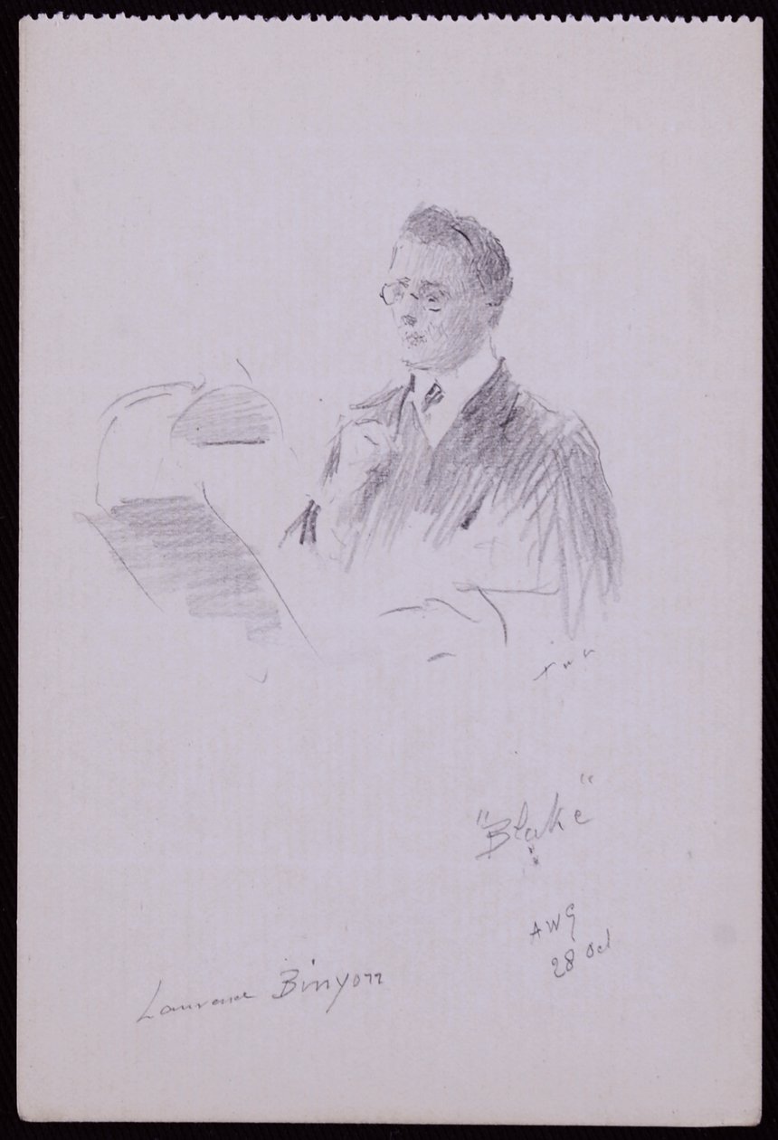 Portrét Laurence Binyona od Francis Wilfred Lawson