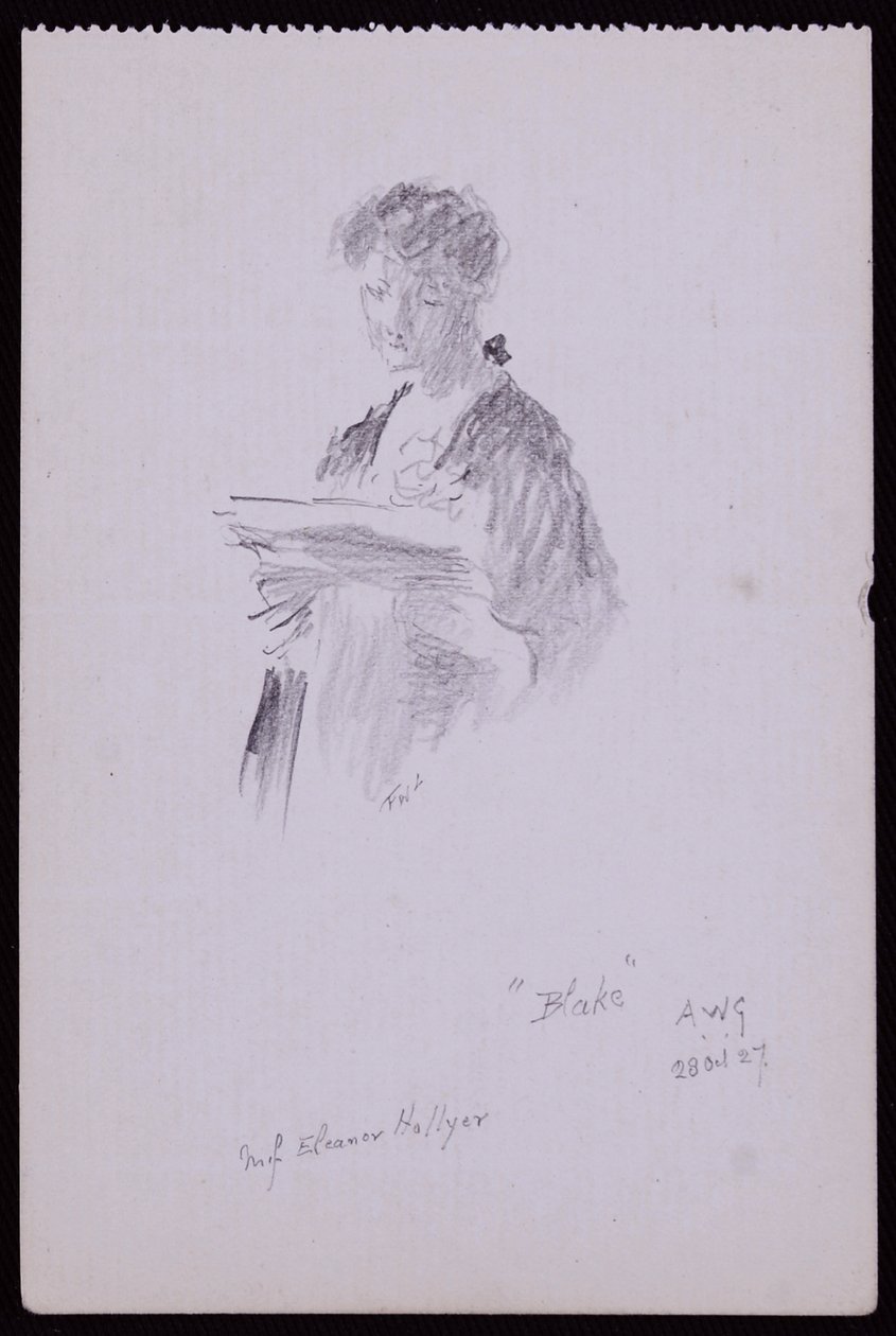 Portrét slečny Eleanor Hellyerové od Francis Wilfred Lawson