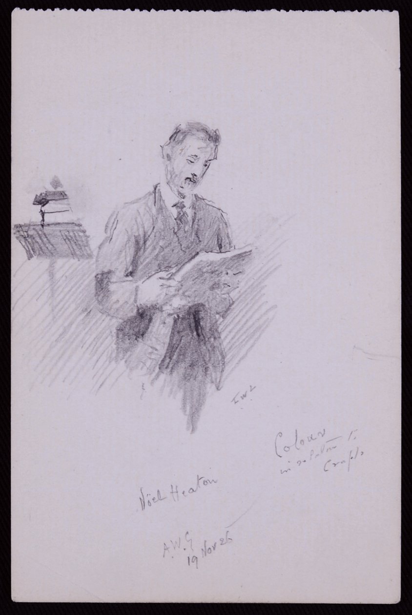 Portrét Noela Heatona od Francis Wilfred Lawson