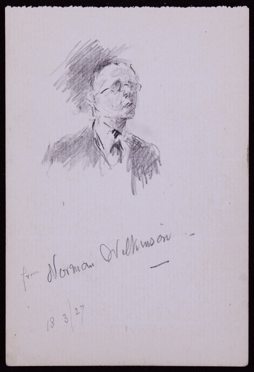 Portrét Normana Wilkinsona od Francis Wilfred Lawson