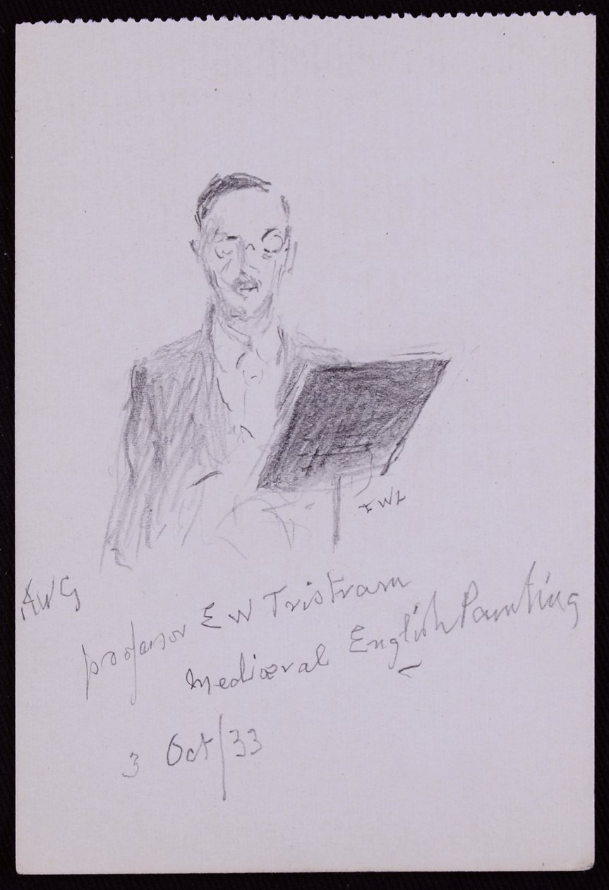 Portrét profesora EW Tristrama od Francis Wilfred Lawson