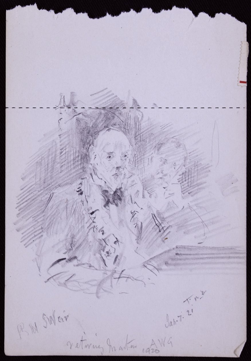 Portrét RW Schultze Weira od Francis Wilfred Lawson