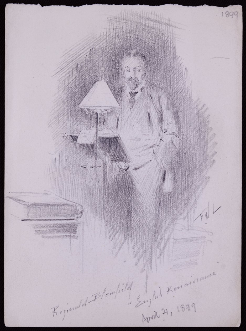Portrét Reginalda Blomfielda od Francis Wilfred Lawson