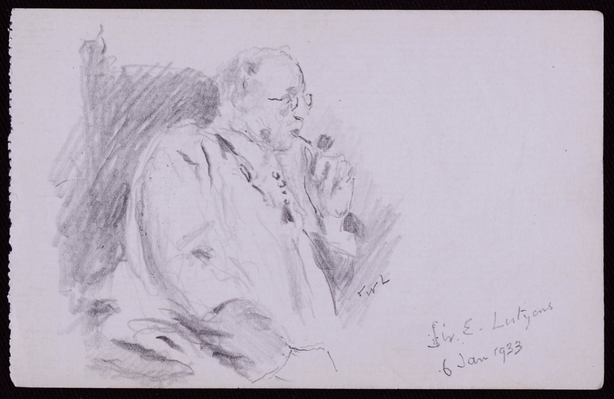 Portrét sira Edwina Lutyense od Francis Wilfred Lawson