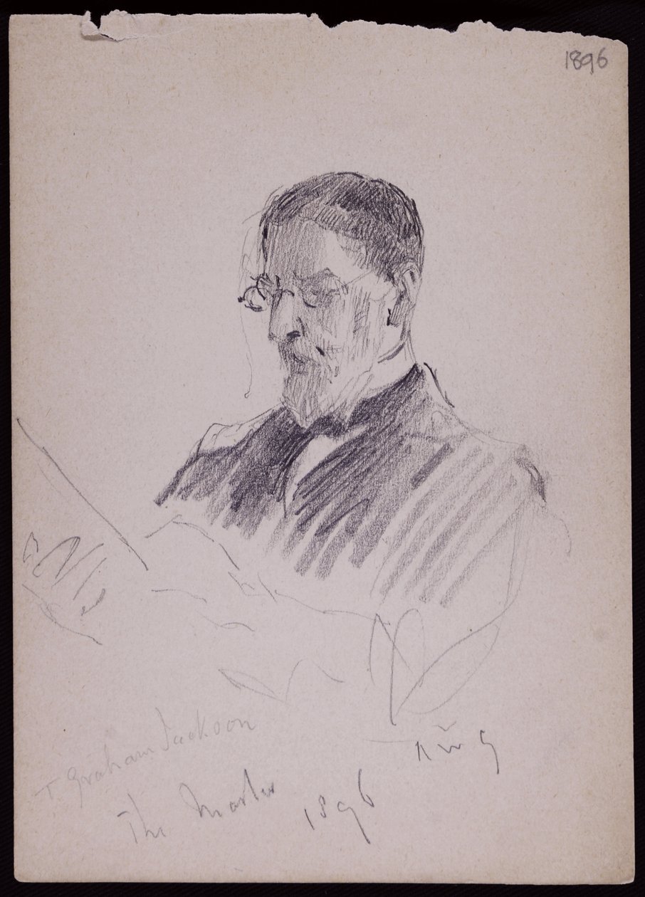 Portrét TG Jacksona od Francis Wilfred Lawson
