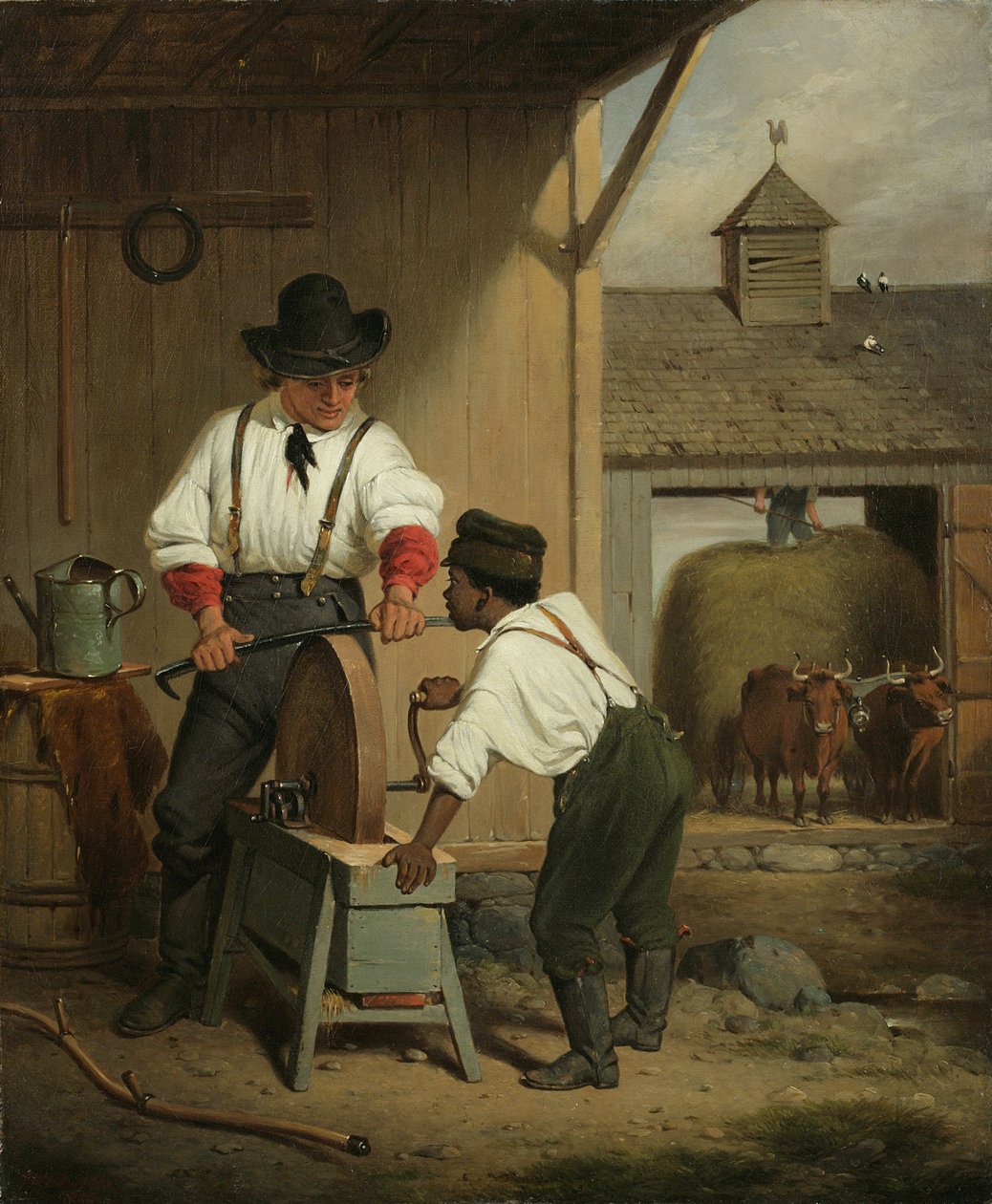 Bruska na kosu, 1856 od Francis William Edmonds