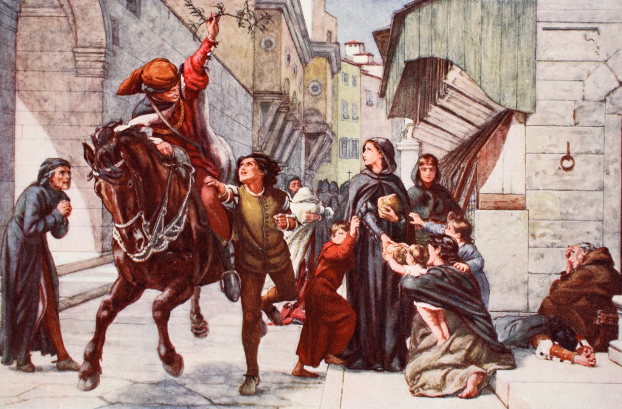 Úleva ve Florencii po útoku Ligy od Francis William Topham