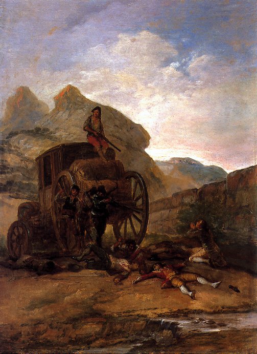 Loupežnický útok od Francisco de Goya