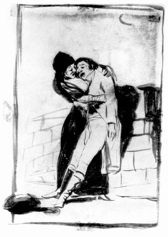 Přípravné kreslení od Francisco de Goya