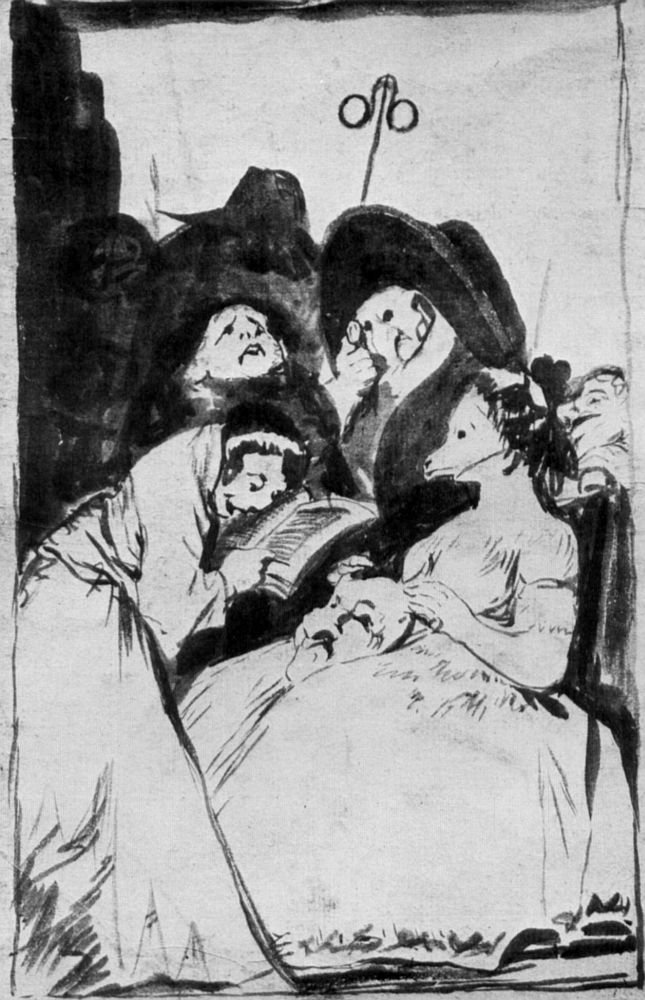 Přípravná kresba Caprice 1 od Francisco de Goya