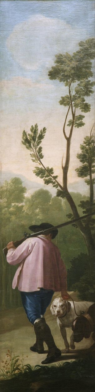 Lovec se svými psy od Francisco de Goya