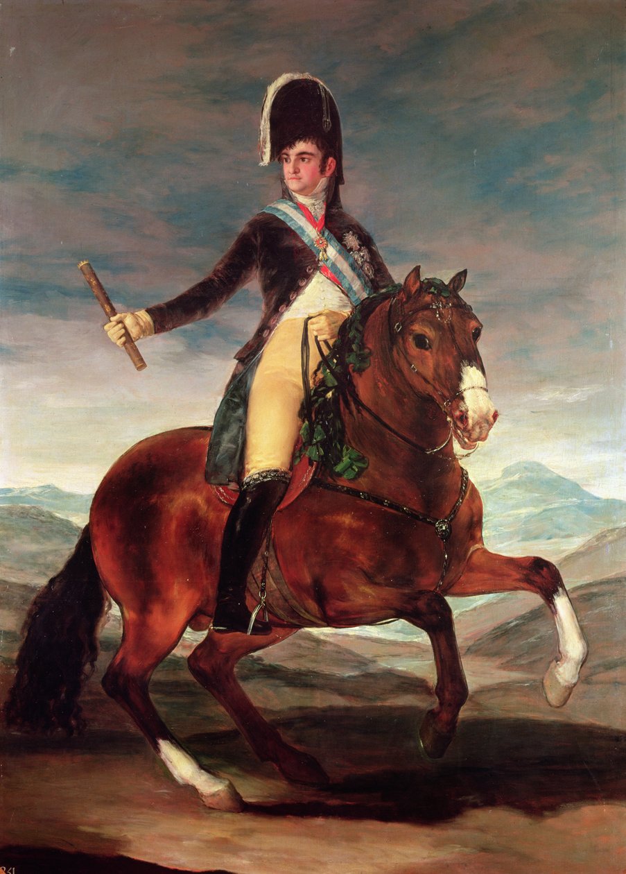 Jezdecký portrét Ferdinanda VII., 1808 od Francisco de Goya