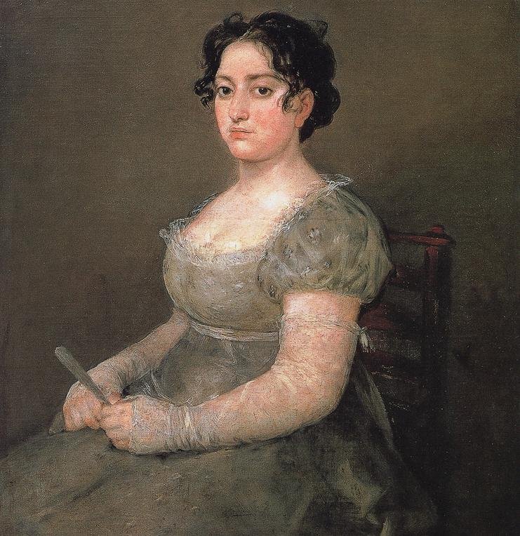 Žena s vějířem od Francisco de Goya