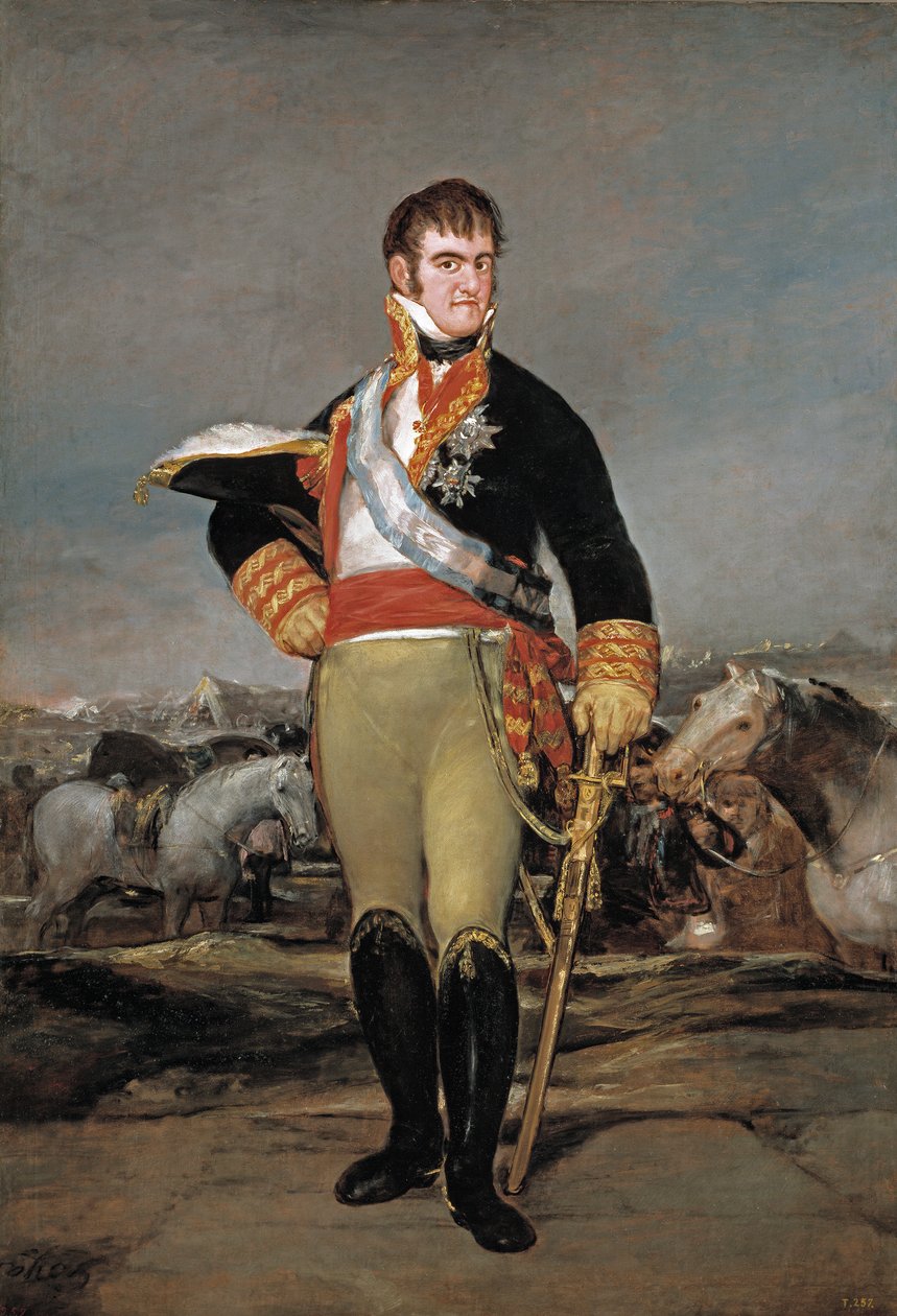 Ferdinand VII v táboře od Francisco de Goya