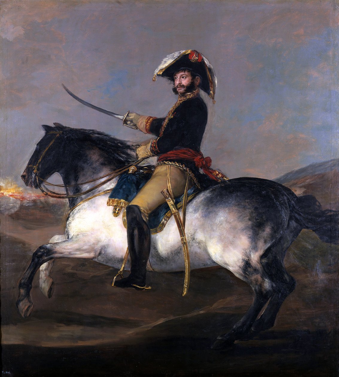 Generál José de Palafox na koni od Francisco de Goya