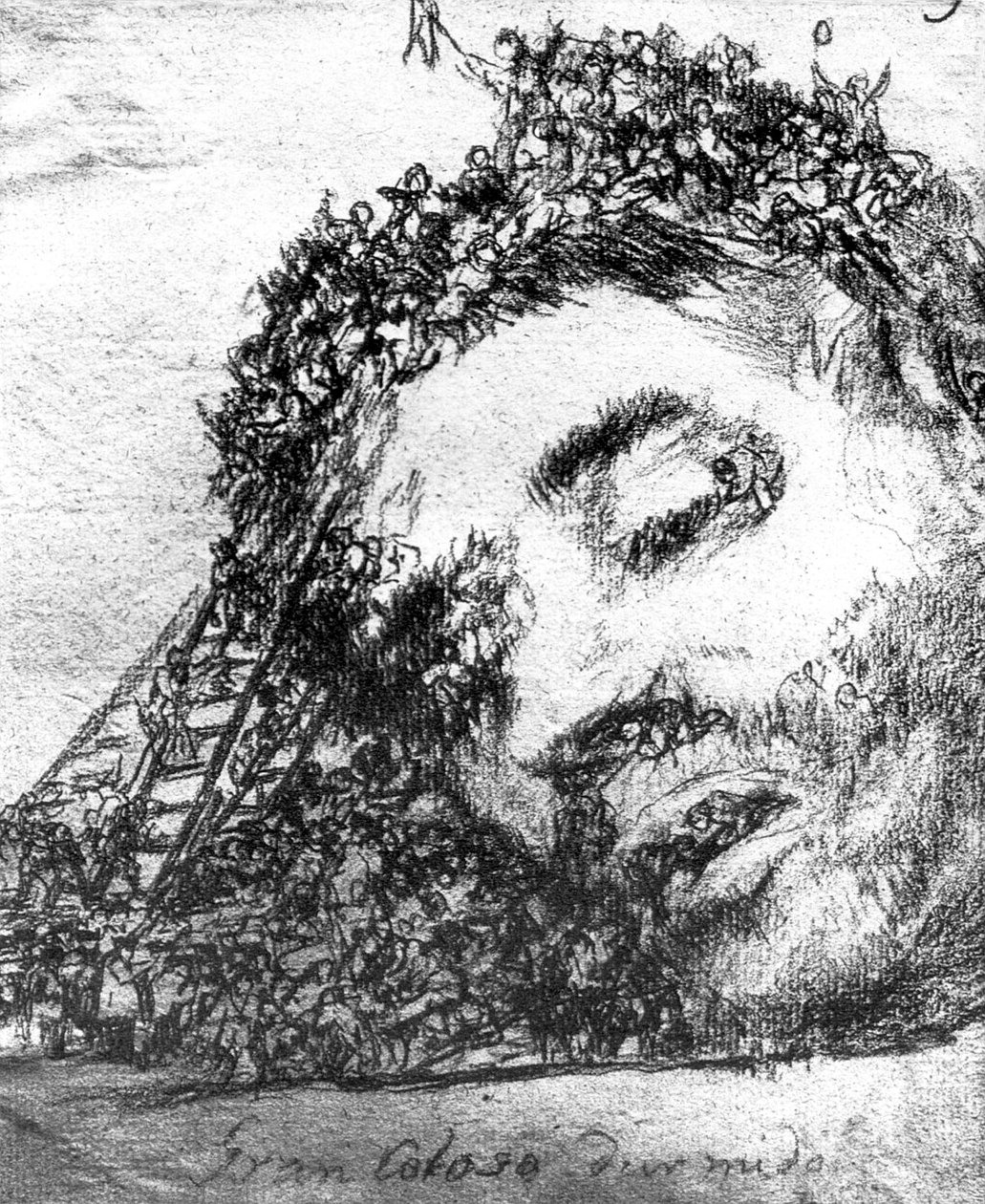 Velký spící kolos od Francisco de Goya