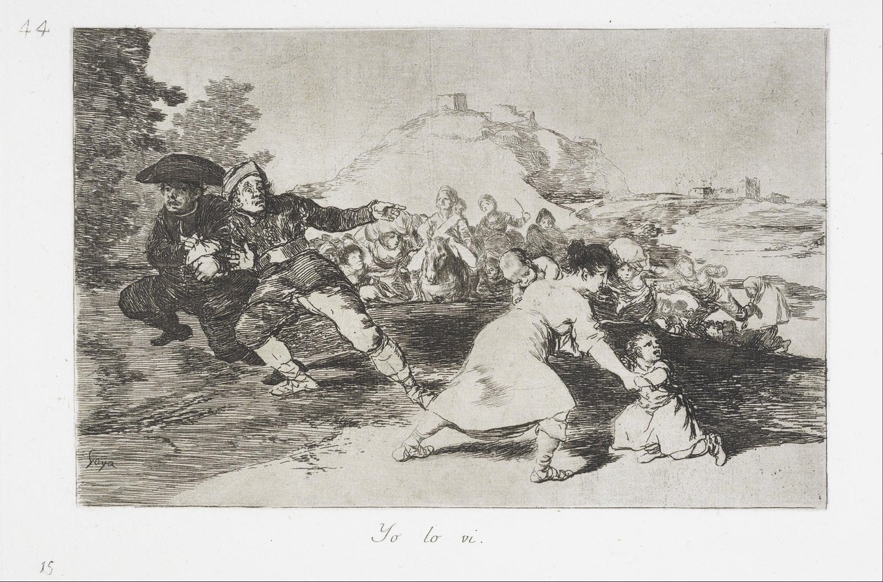 Viděl jsem to ze série The Disasters of War od Francisco de Goya