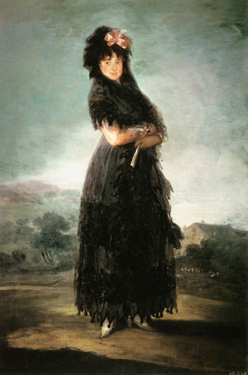 Mariana Waldstein, devátá Marquesa de Santa Cruz od Francisco de Goya