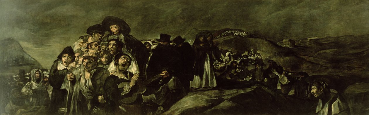 Pouť k fontáně San Isidro, c.18213 od Francisco de Goya