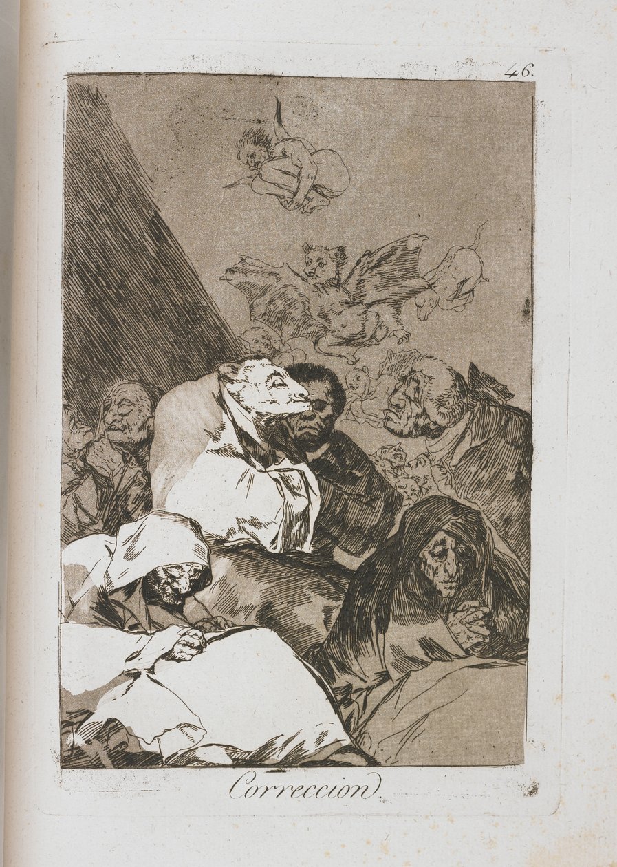 Deska z Los Caprichos, 1797-1798 od Francisco de Goya