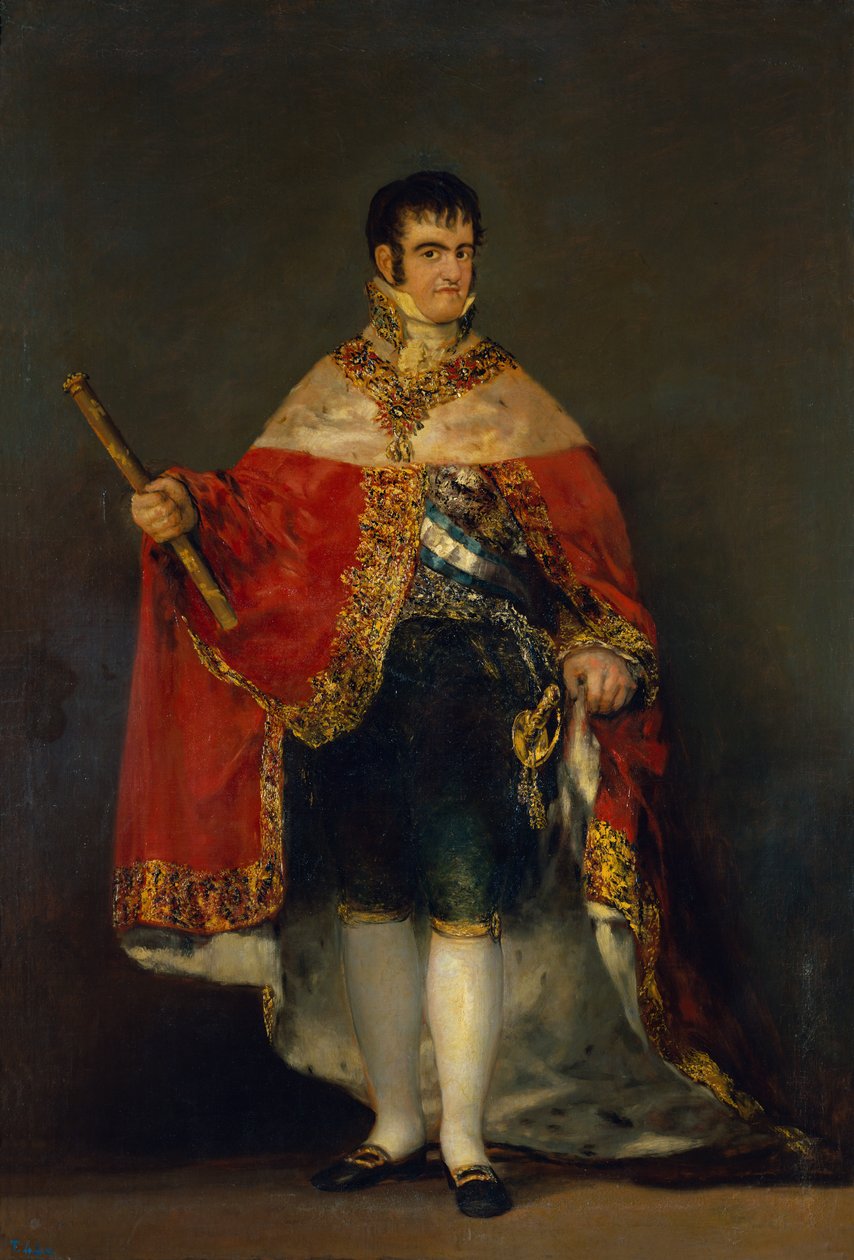 Portrét Ferdinanda VII. (1784-1833) 1814 od Francisco de Goya