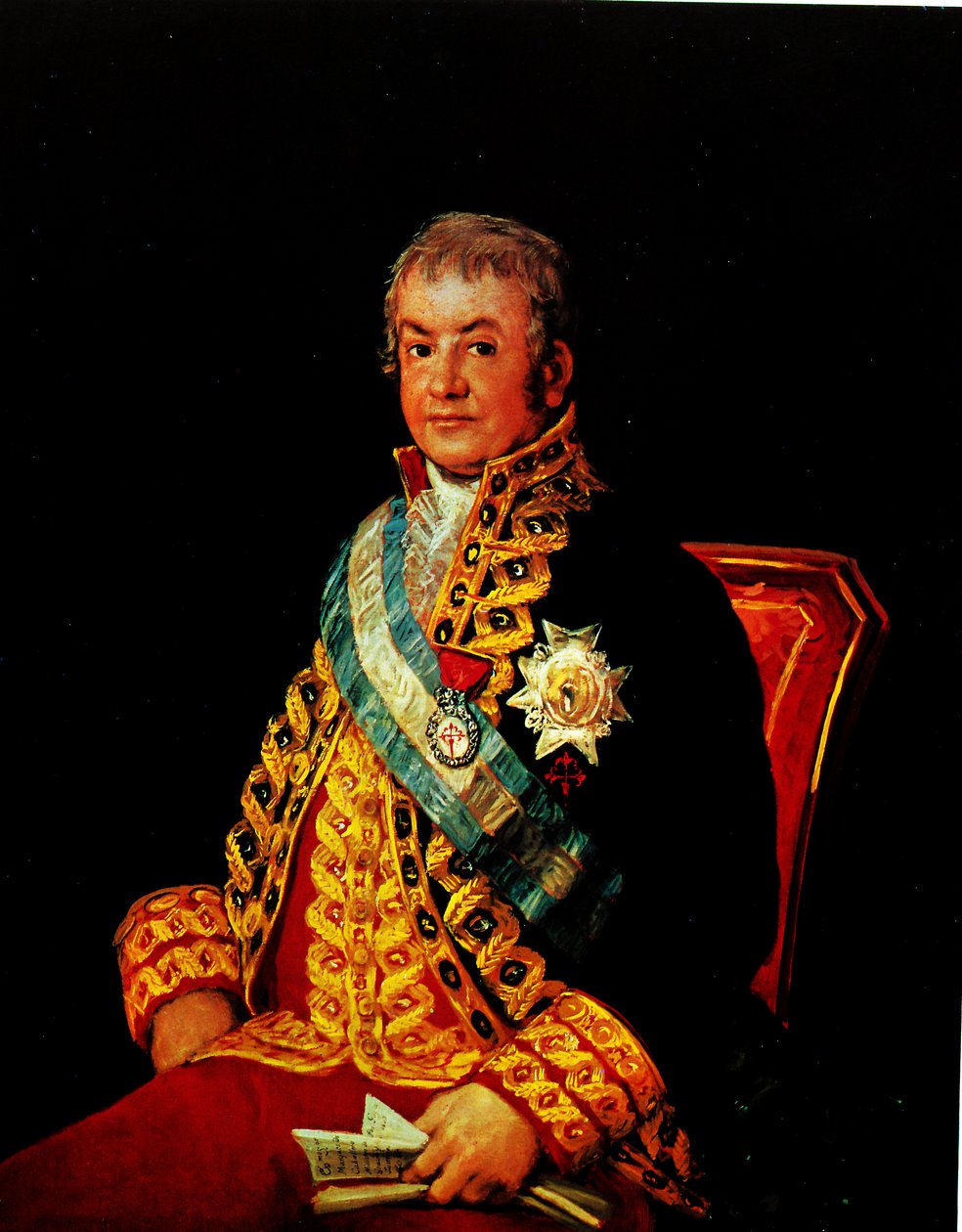 Portrét ministra spravedlnosti José Antonia Marquése Caballera od Francisco de Goya