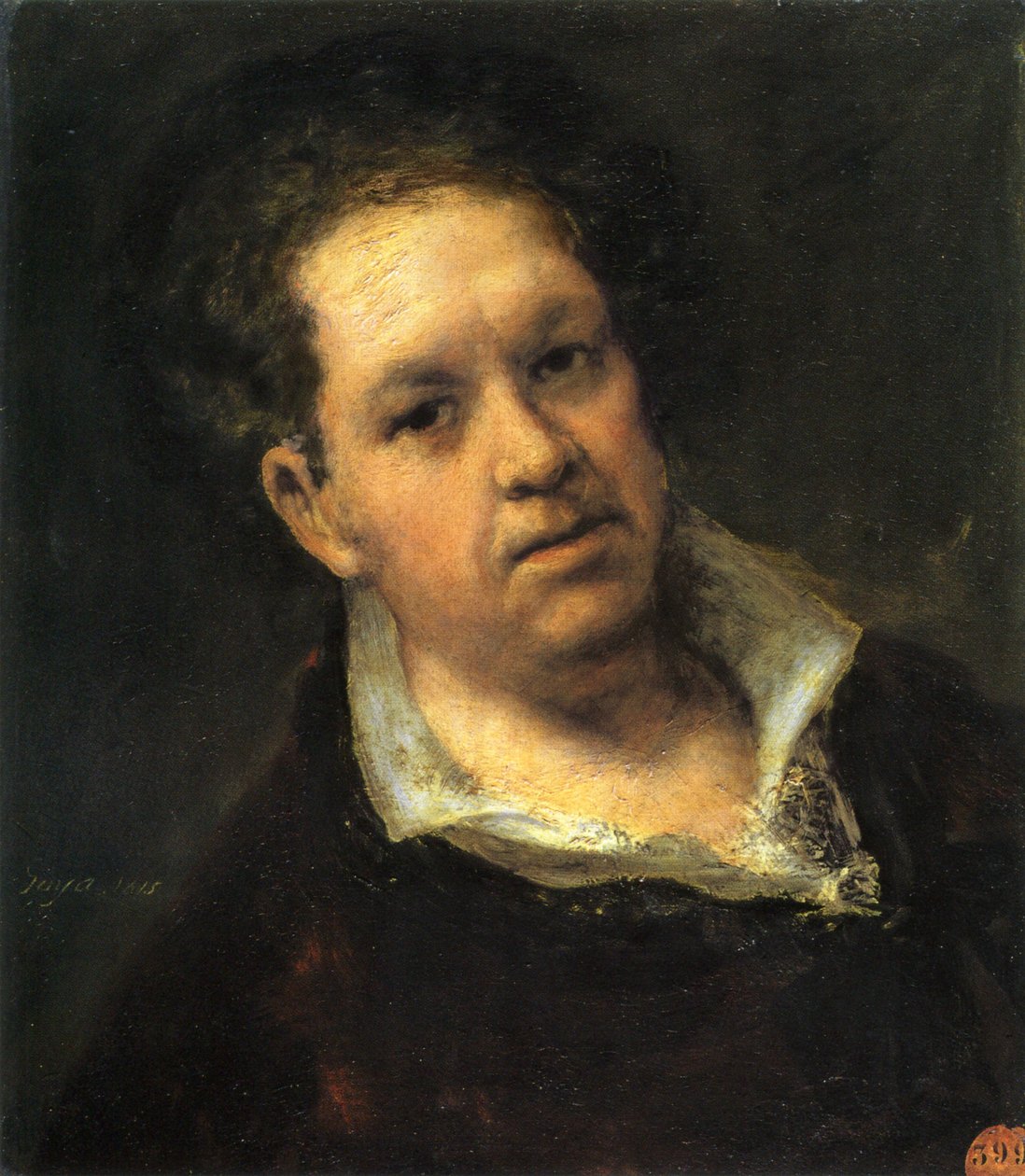Autoportrét v 69 letech od Francisco de Goya