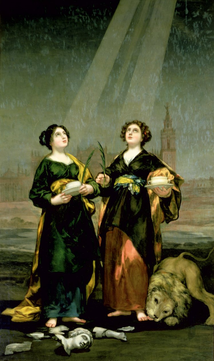 Svatá Justina a svatá Rufina, 1817 od Francisco de Goya
