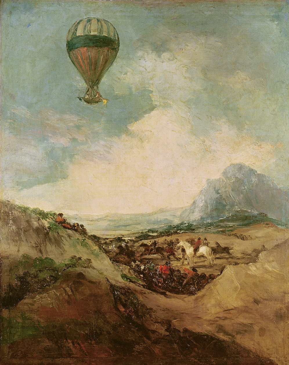 Balón aneb, Vzestup Montgolfiéra od Francisco de Goya