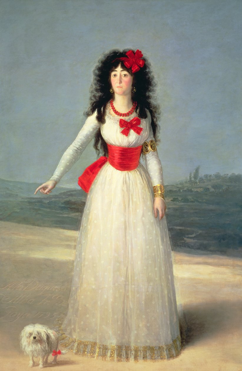 Vévodkyně z Alby, 1795 od Francisco de Goya