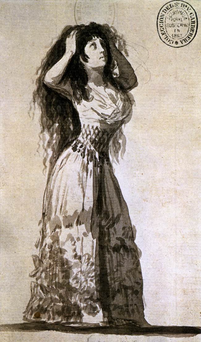 Vévodkyně z Alby si upravila vlasy od Francisco de Goya