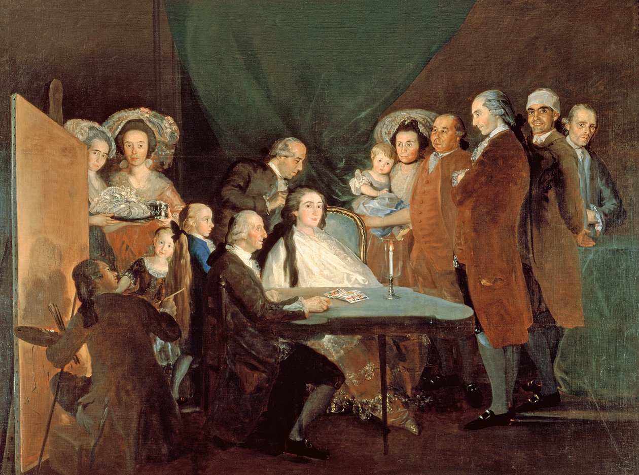 Rodina nemluvně dona Luise de Borbon, 1783-84 od Francisco de Goya