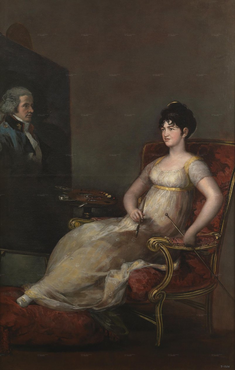 Markýza z Villafrancy malování svého manžela od Francisco de Goya