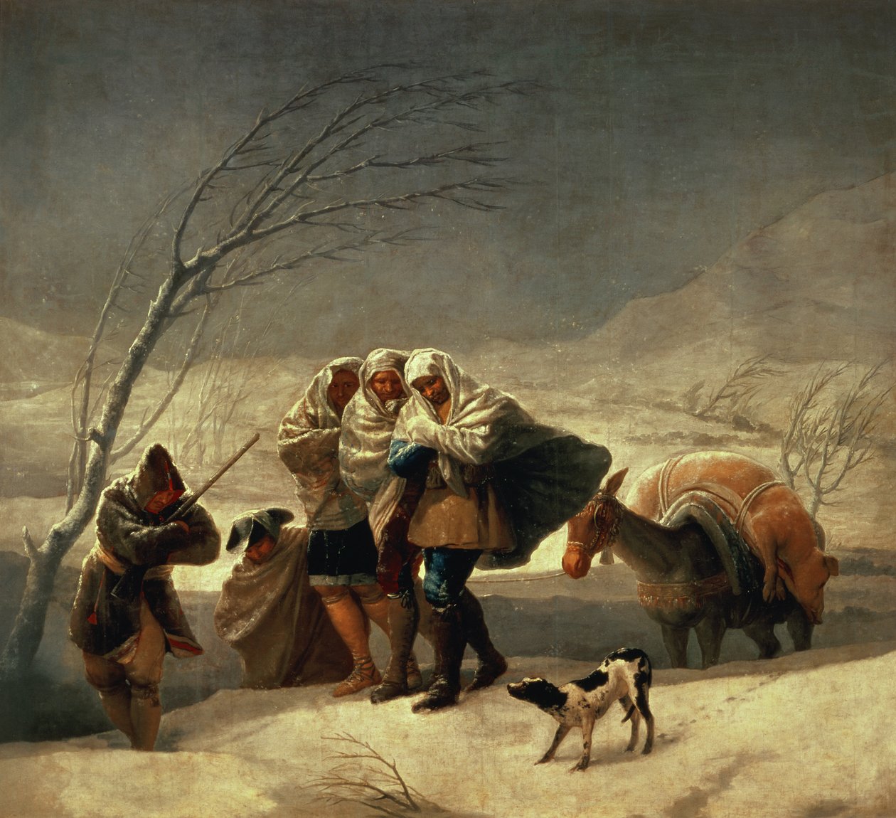 Sněhová bouře, 1786-87 od Francisco de Goya