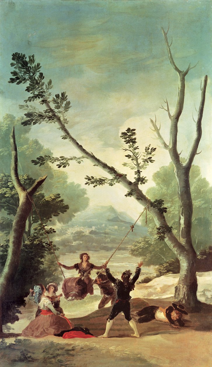 Houpačka, 1787 od Francisco de Goya