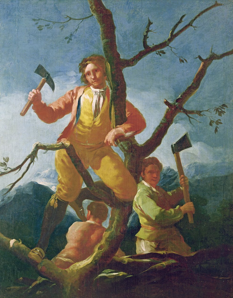 Dřevorubci, 1779 od Francisco de Goya